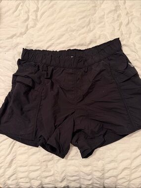 FP Movement by Free People Black Athletic Running Shorts with Pockets